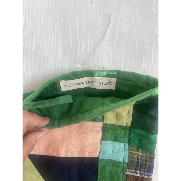 Thompson Street Stupid Quilted Patchwork Christmas Stocking In Green New - Picture 4 of 5